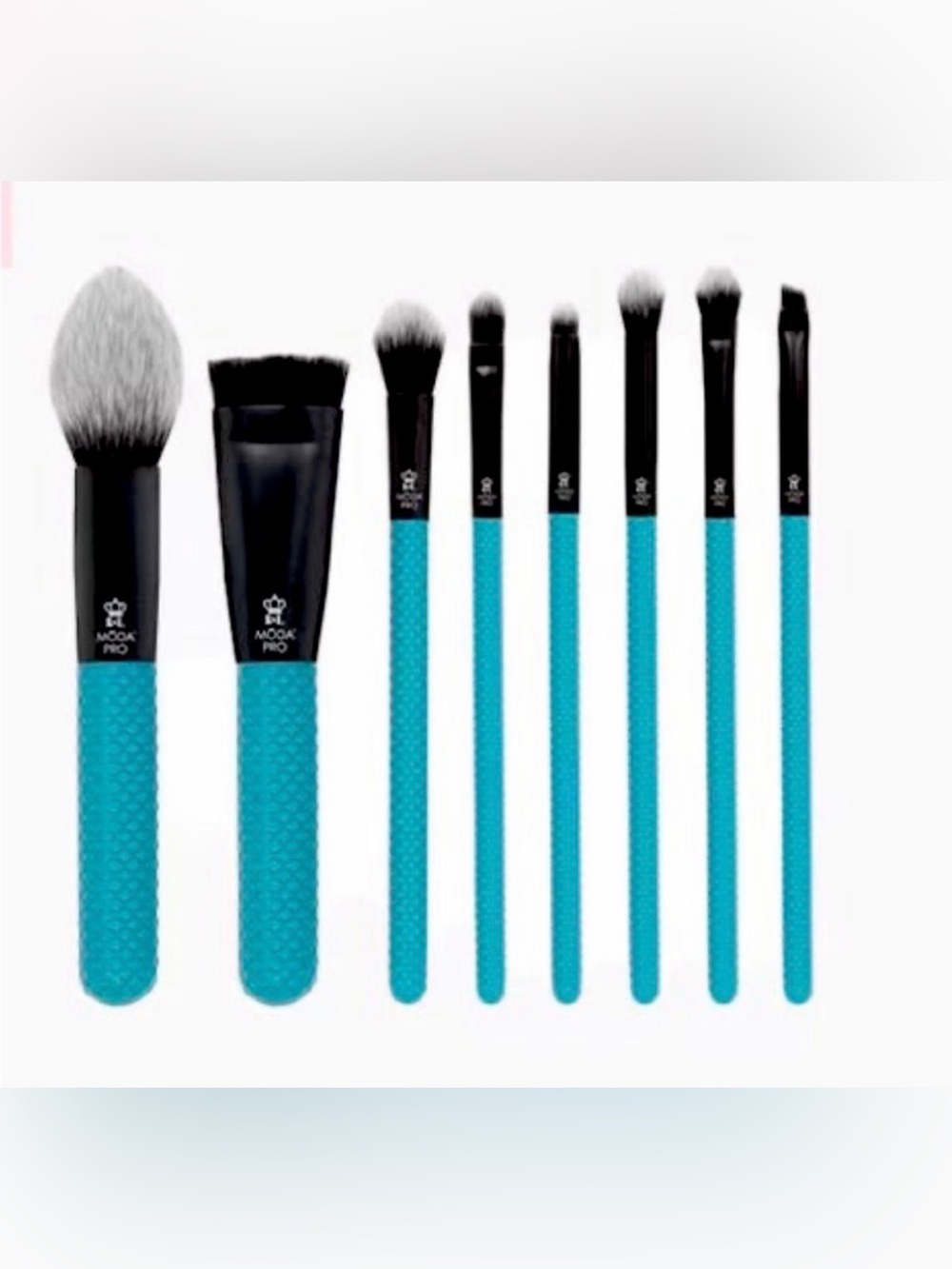 Moda Pro 8 Piece Glam Makeup Face & Eye Brush Set BNIB